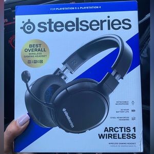 SteelSeries Arctis 1 Wireless Gaming Headset - Black PlayStation 4,5 Switch Pc